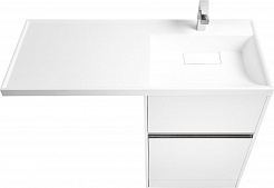 Акватон Мебель для ванной Лондри 60 R белая – фотография-5